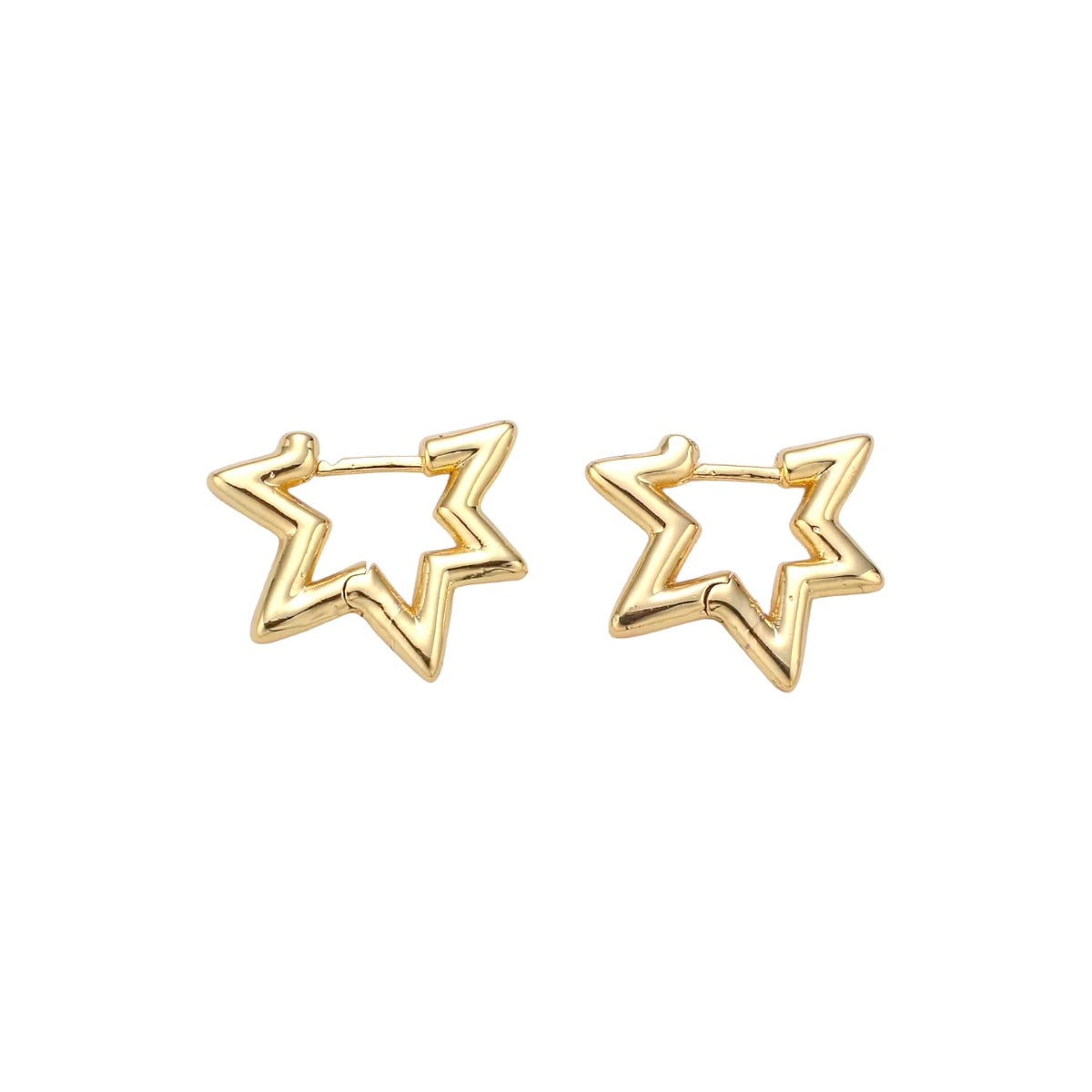 Shooting Star Hoop Earrings