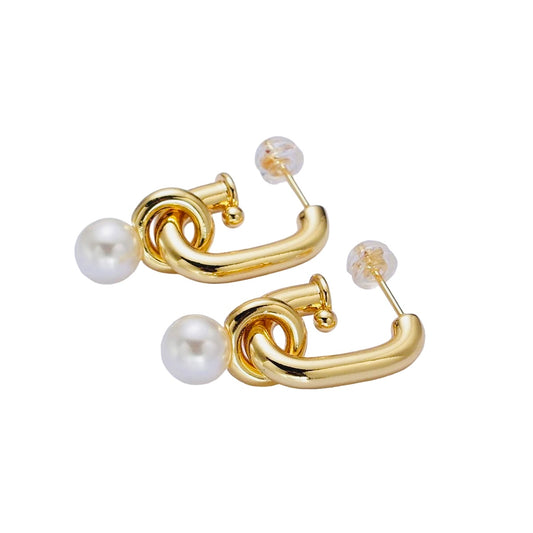 Pearl Charm Earrings