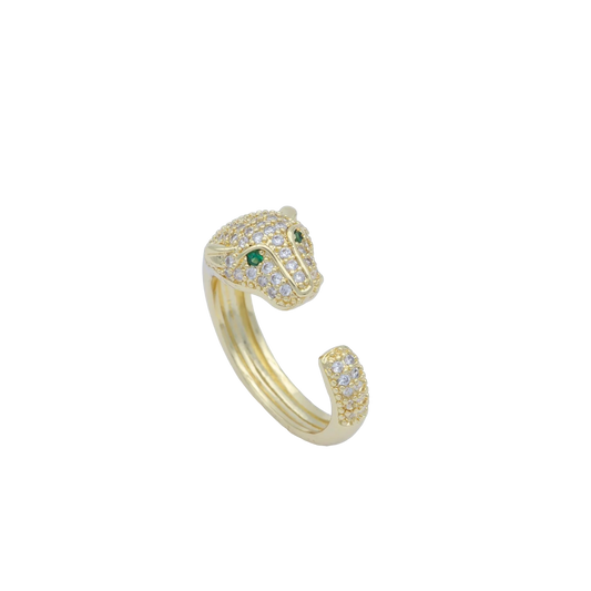 Panther Head Ring
